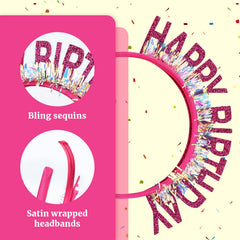 Dizila satin-wrapped headband texture offering comfortable, soft wear