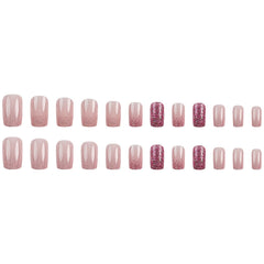 DJAIOD press-on nails in hand demonstrating application ease and natural look