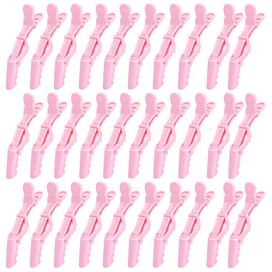 Dkpyt front view of 30 pink clips showing full pack and color, ideal for kits