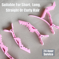 Dkpyt clip securing dry hair without creases, protecting styled strands
