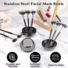 DLUGOPIS fan brush bristles close-up for smooth, even facial application