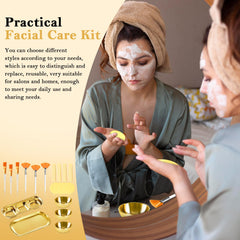 DLUGOPIS kit styled in a home facial scene to create a professional atmosphere