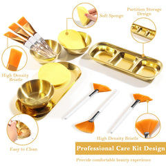 DLUGOPIS three-compartment tray top view for separating serums and powders