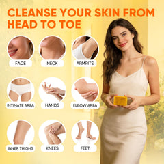 DLWUEN rich lather in hand showing gentle foam for effective cleansing