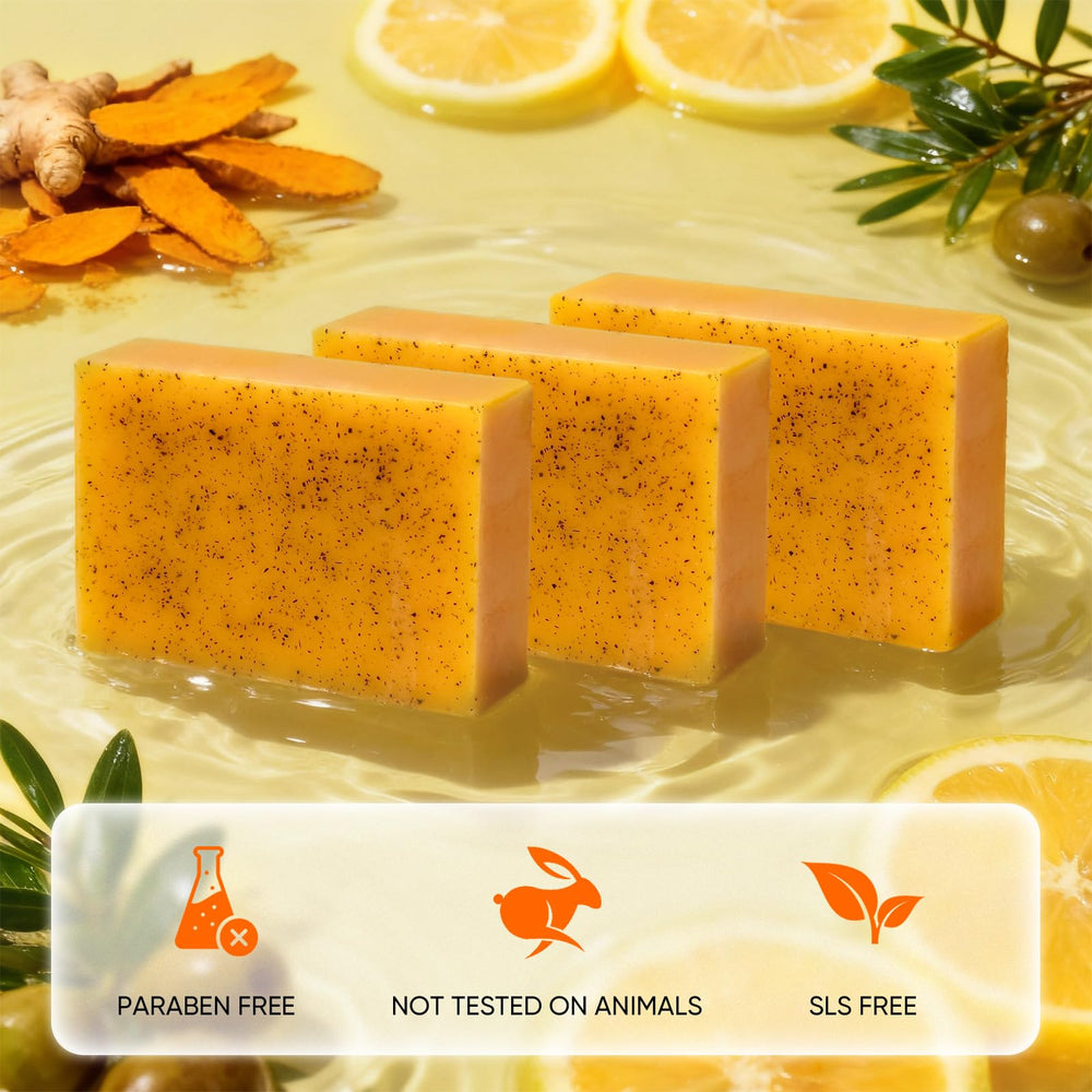 DLWUEN soap bar in hand for scale demonstrating compact travel-friendly size