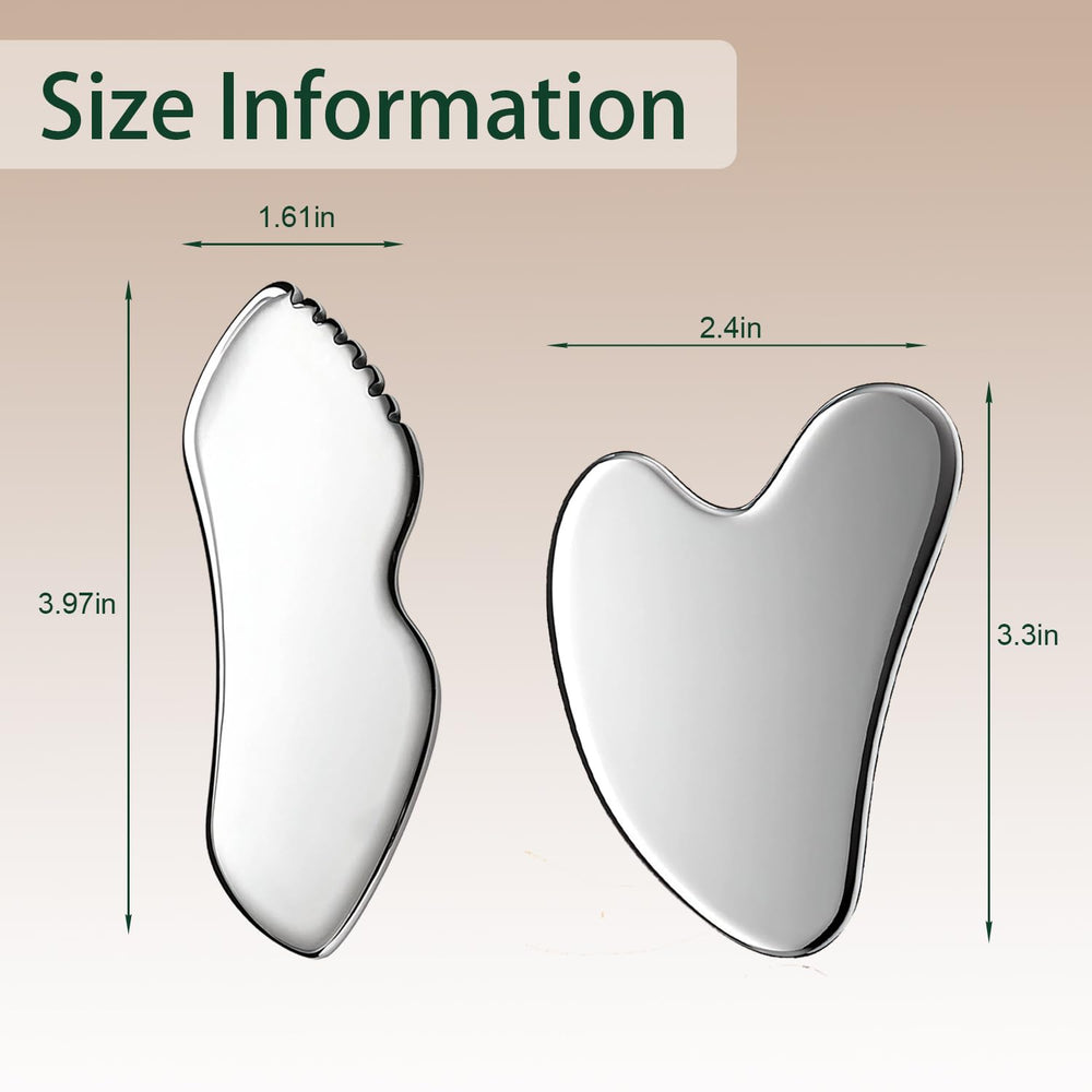DLYAUA small gua sha tool on cheek, demonstrating precise facial contouring benefit