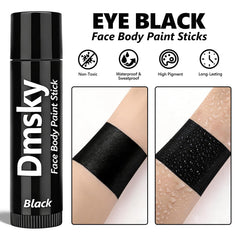 Dmsky applied under athlete eye during play demonstrating glare reduction benefit