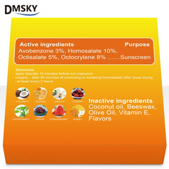 Dmsky balm texture close-up demonstrating smooth application and hydration