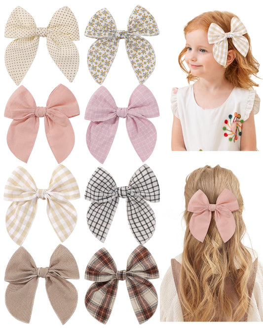doboi front view of eight colorful grid bows, shows variety and gift-ready appeal