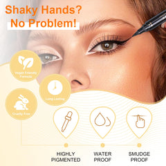 docolor fine-tip liquid liner close-up illustrating a sharp point for detailed lashline work