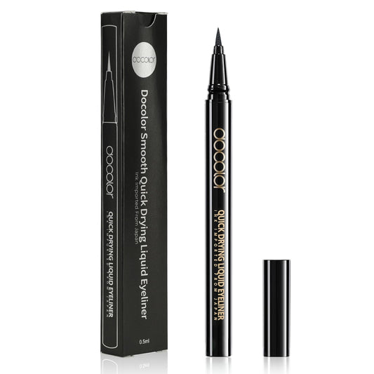 docolor front packaging pen showing sleek black liner and brand benefit