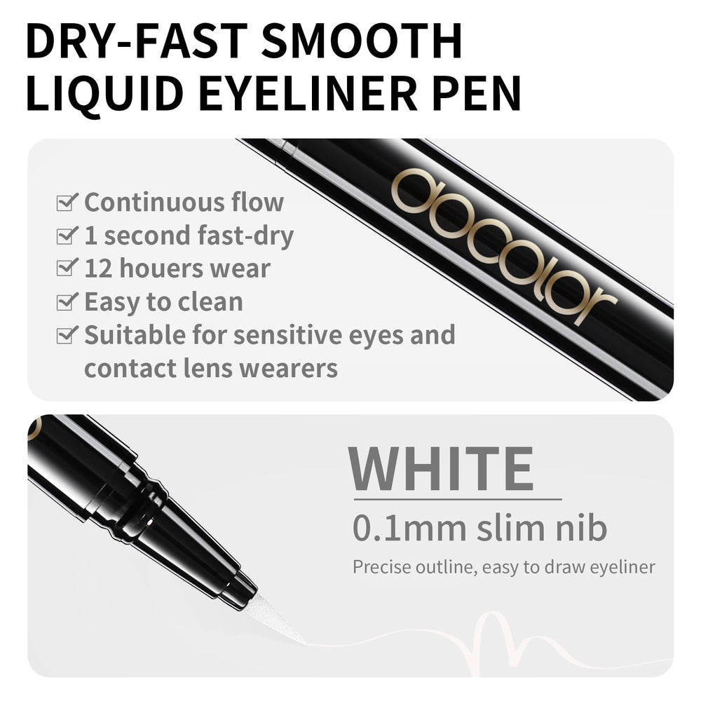 docolor ink stroke on paper demonstrating smooth fluid line benefit