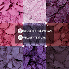 docolor open palette displaying nine purple shades for versatile looks