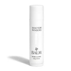 Doctor Rogers lip balm front tube showing clean packaging and soothing effect