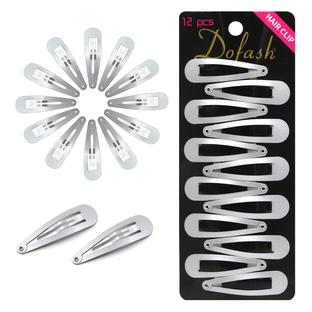 Dofash front packaging showing 12 silver grey clips, convenient set