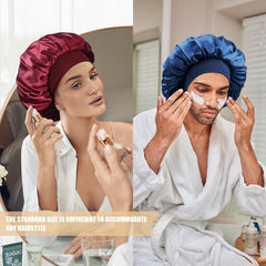 Doitory bonnet held in hand to show 14-inch diameter and roomy interior for large styles