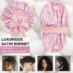 Doitory satin inner close-up highlighting smooth lining for reduced friction