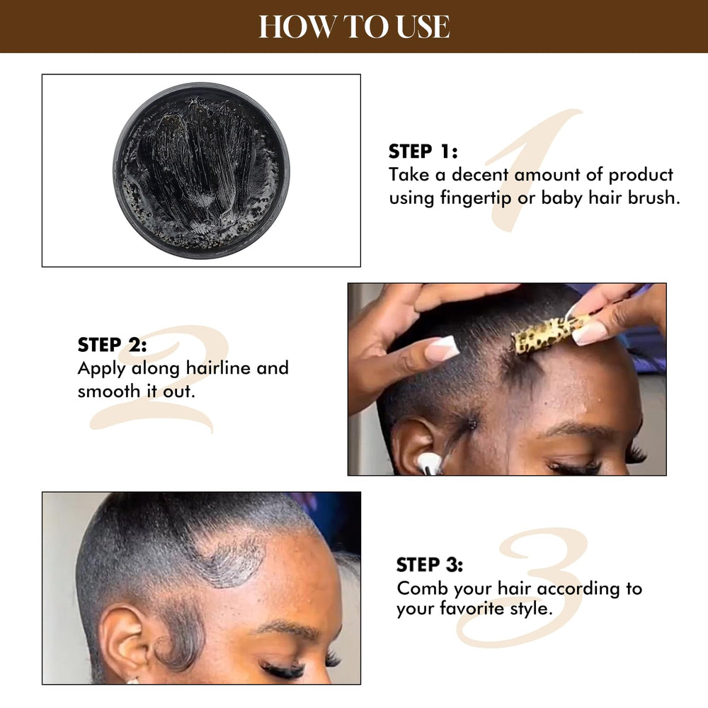 Dolahair applied to model edges demonstrating precise control benefit