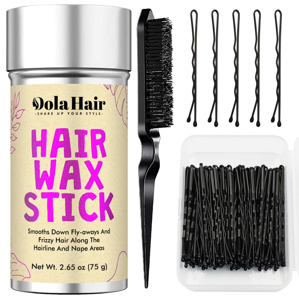 Dolahair front packaging showing kit contents and organized box benefit