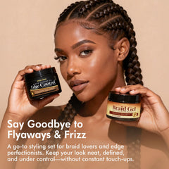 Dolahair edge gel texture close-up demonstrating smooth, non-greasy finish