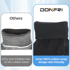 Donfri gloves on a bedside table portraying overnight use and moisturize retention
