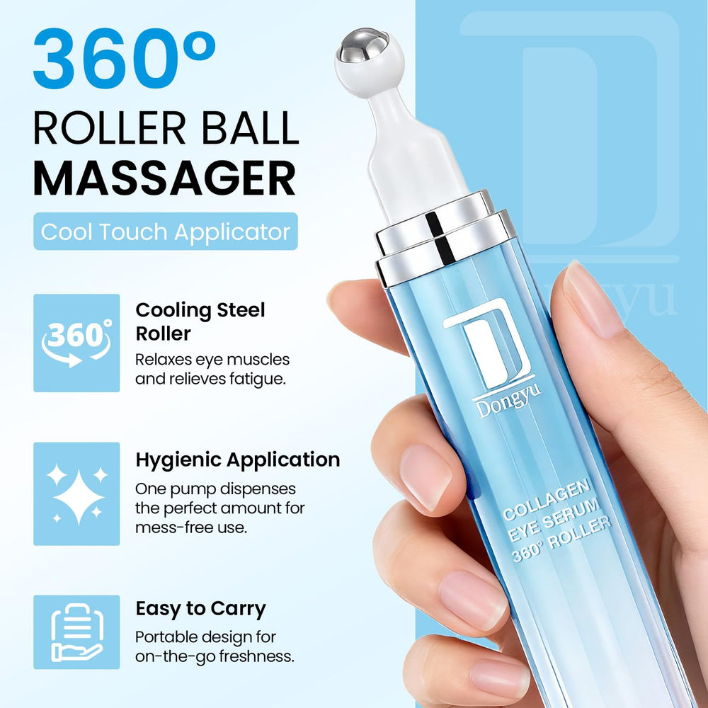 Dongyu application during morning routine providing depuffing massage benefit