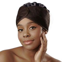 DONNA back view showing wide band coverage to protect hairline and edges
