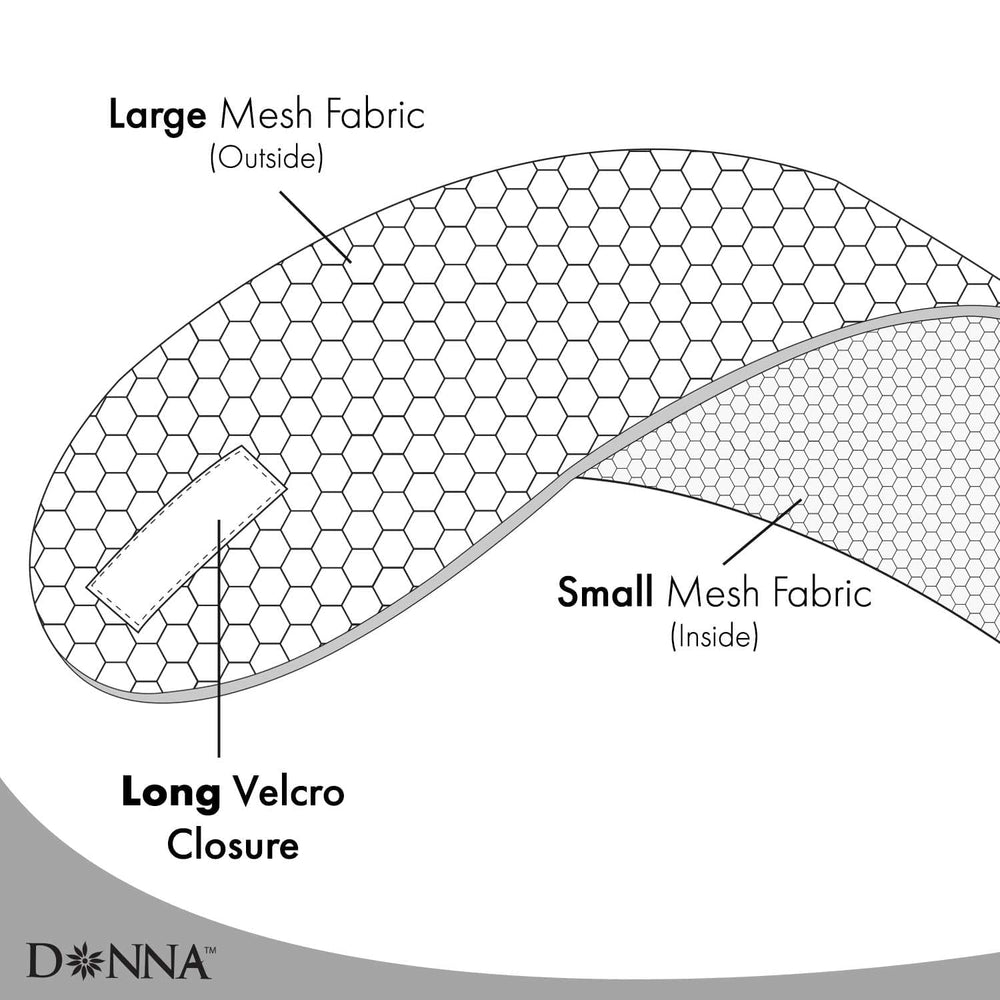 DONNA wrap used during styling to hold a bun and protect hair overnight