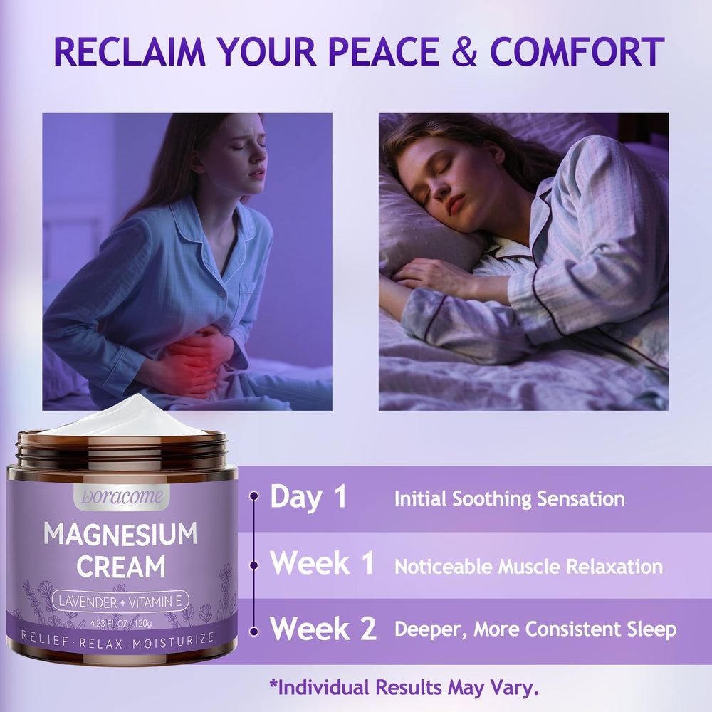 Doracome cream on hand illustrating smooth spread and hydration