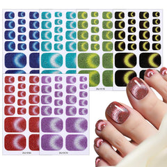 Dornail close-up of cat eye pattern texture revealing glitter depth and shimmer benefit: vivid finish