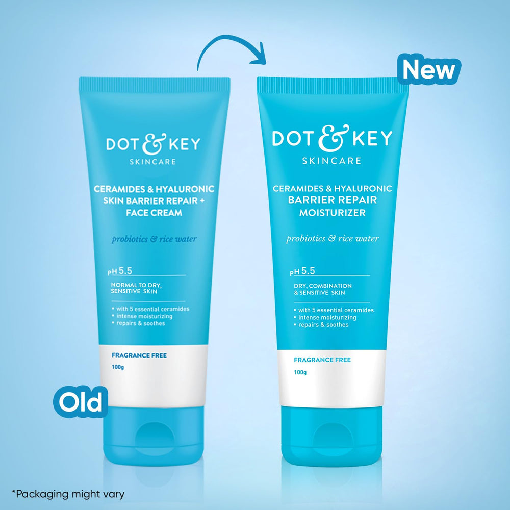 Dot & Key jar held in hand showing 100g scale and travel-friendly size benefit