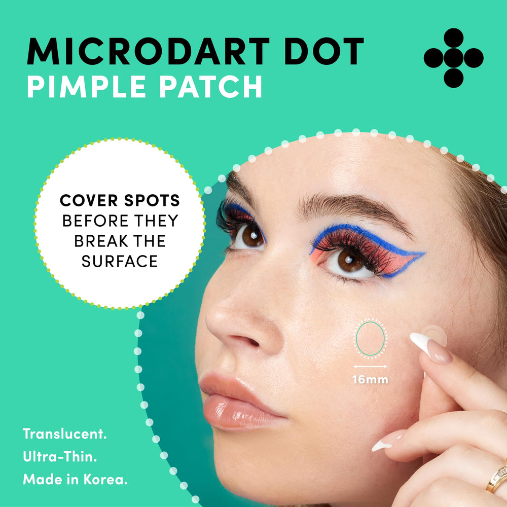 Graphic of niacinamide, salicylic acid, and hyaluronic acid labeled for Dots for Spots benefits