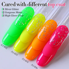 Double Rhythm polish applied on nail close-up for precise application benefit