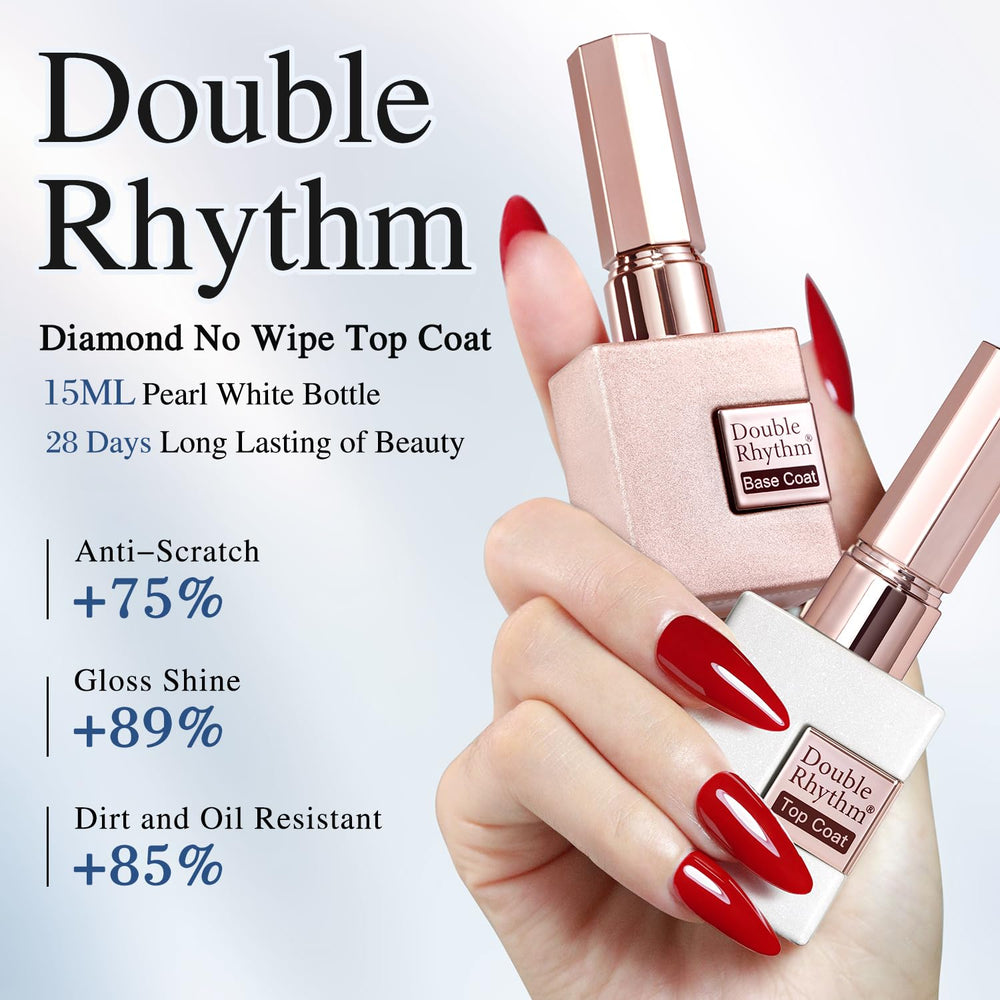 Double Rhythm being applied to a fingernail with neat, thin coat