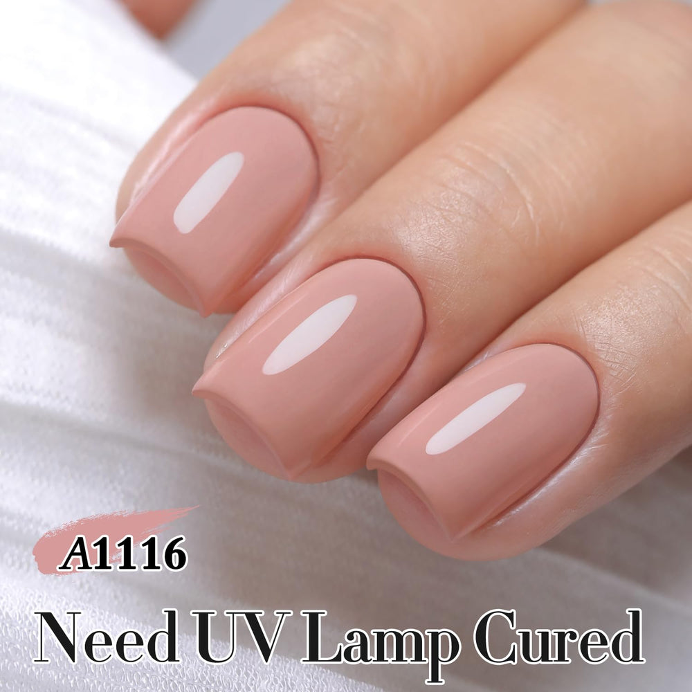 Double Rhythm application on nails in progress demonstrating easy layering benefit