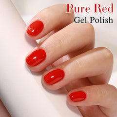 Double Rhythm polish applied on natural nails showing glossy finished look