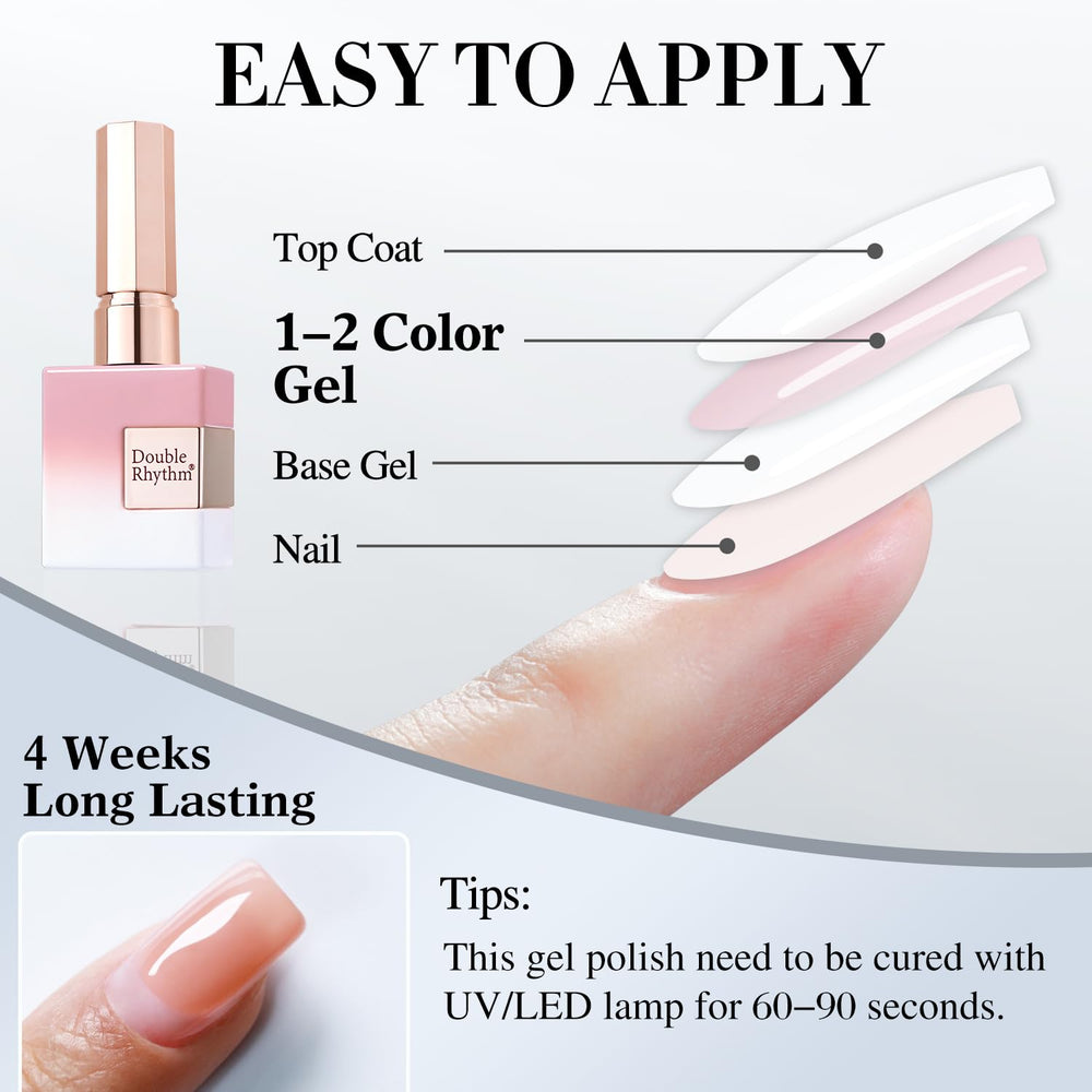 Double Rhythm application process on hands showing beginner-friendly thin coats