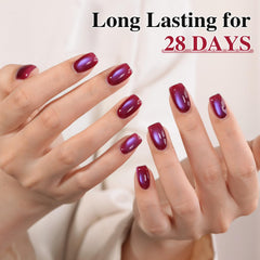 Double Rhythm manicure at home showing DIY salon results and convenience