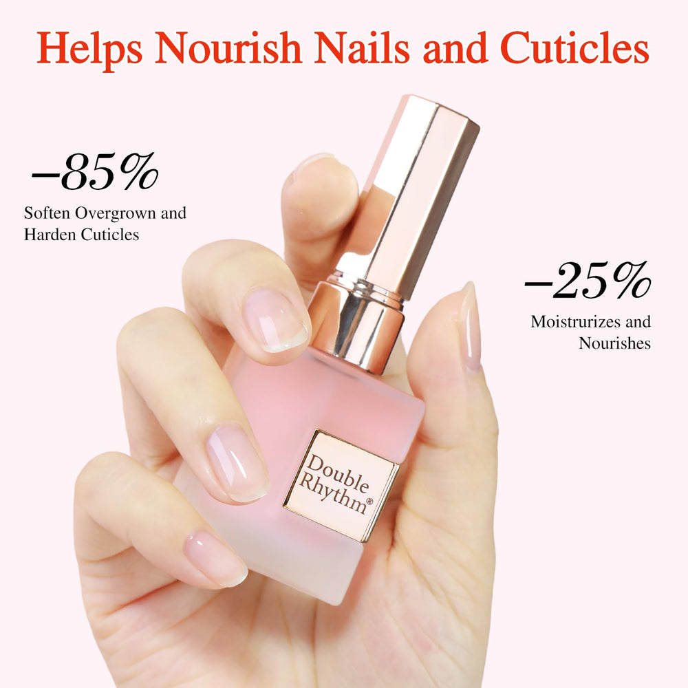 Double Rhythm applied to cuticles during manicure for instant hydration benefit
