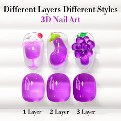 Double Rhythm before and after layering comparison showing buildable coverage and depth benefit
