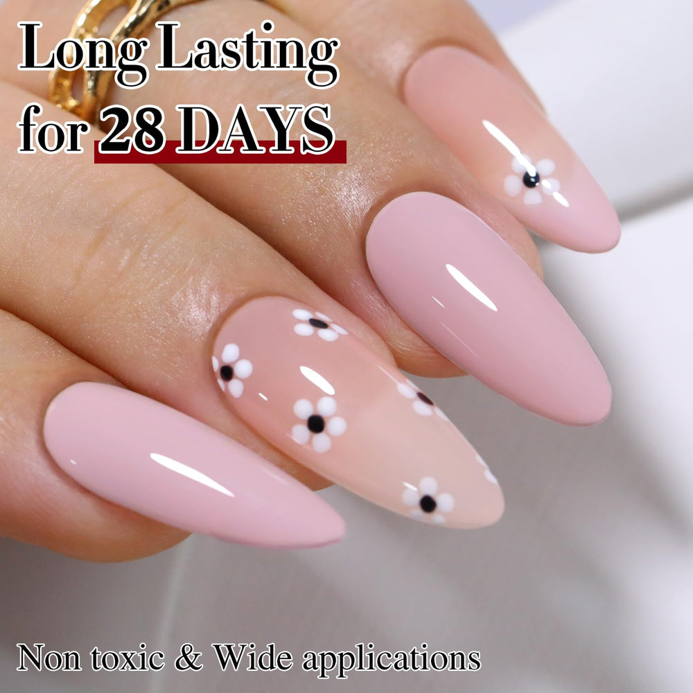 Double Rhythm before-and-after manicure prep shows improved adhesion benefit