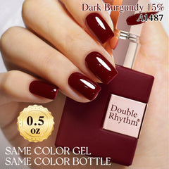 Double Rhythm bottle cap and label detail highlighting product information and color code A1487