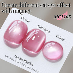 Double Rhythm bottle close-up label highlighting product details and clarity