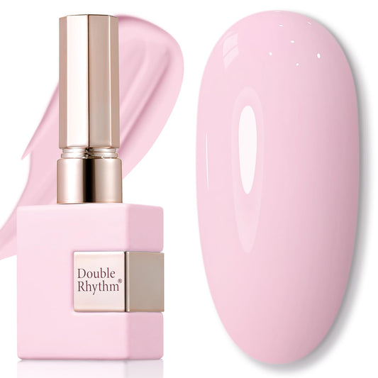 Double Rhythm bottle front view shows creamy-pink shade and salon-ready bottle