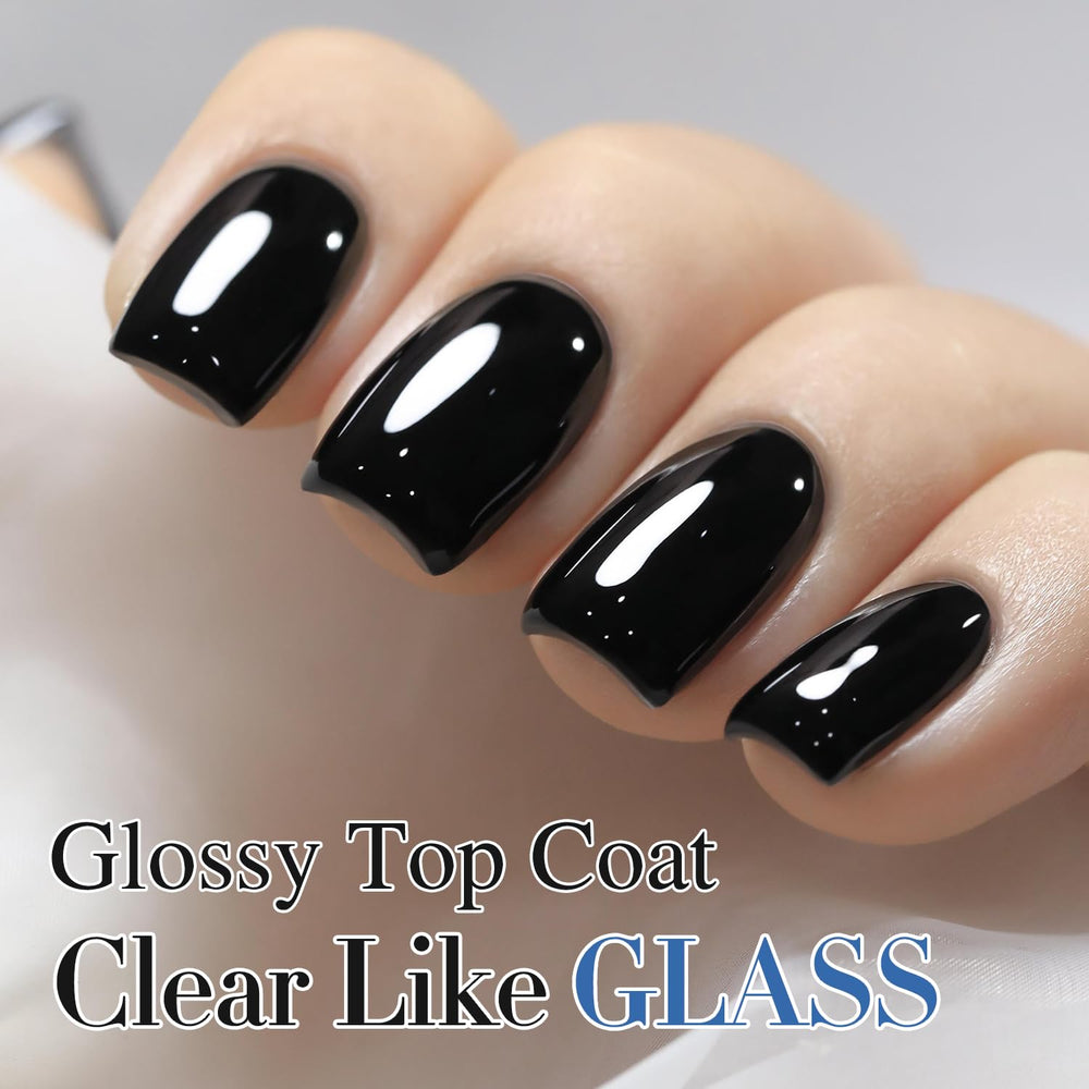 Double Rhythm bottles side by side displaying base and no-wipe top coat for easy identification