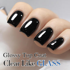 Double Rhythm bottles side by side displaying base and no-wipe top coat for easy identification