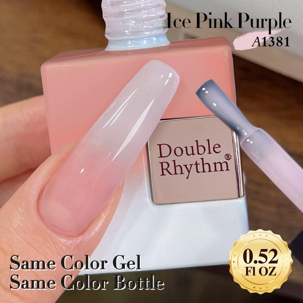 Double Rhythm brush applying polish showing smooth glide and easy control