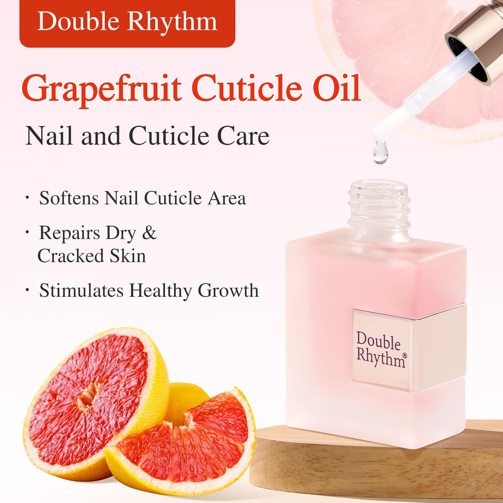 Double Rhythm brush applicator detail for precise, mess-free cuticle care benefit