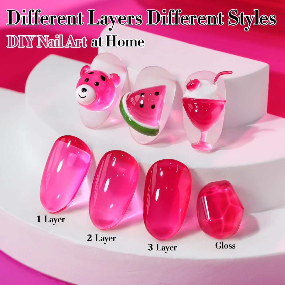 Double Rhythm brush stroke on nail wheel showing buildable layers and smooth application