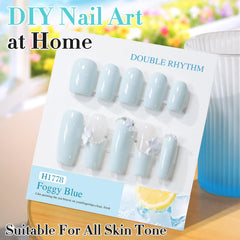 Double Rhythm brush stroke on swatch card showing smooth application and color payoff
